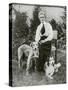 Edith Cavell with Her Pet Dogs, C1915-null-Stretched Canvas