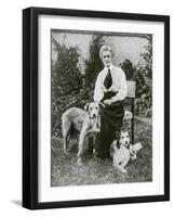 Edith Cavell with Her Pet Dogs, C1915-null-Framed Giclee Print