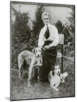 Edith Cavell with Her Pet Dogs, C1915-null-Mounted Giclee Print