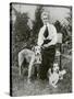 Edith Cavell with Her Pet Dogs, C1915-null-Stretched Canvas