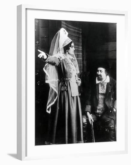 Edith Erastoff and Victor Sjöström: Berg-Ejvind Och Hans Hustru, 1918-null-Framed Photographic Print