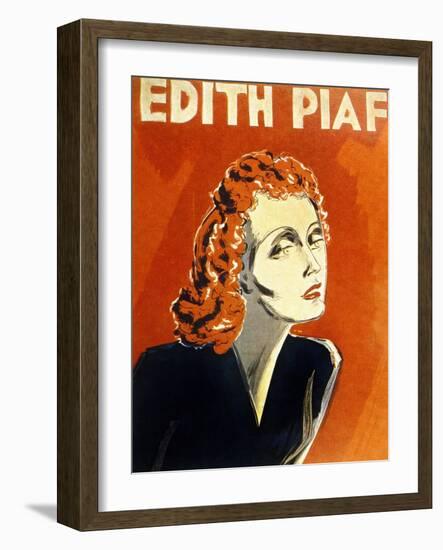 Edith Piaf (1915-1963) French Singer, C. 1930-null-Framed Photo