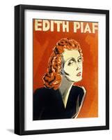 Edith Piaf (1915-1963) French Singer, C. 1930-null-Framed Photo