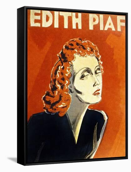 Edith Piaf (1915-1963) French Singer, C. 1930-null-Framed Stretched Canvas