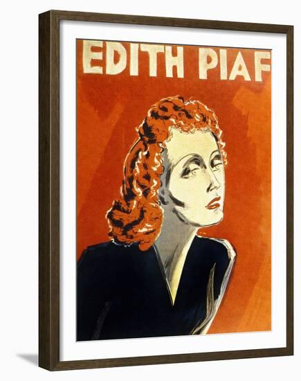 Edith Piaf (1915-1963) French Singer, C. 1930-null-Framed Photo