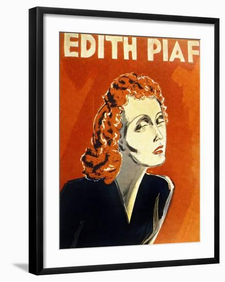 Edith Piaf (1915-1963) French Singer, C. 1930-null-Framed Photo