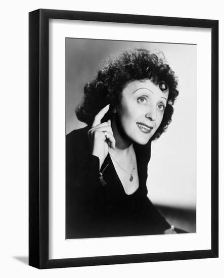 Edith Piaf, French Ballad Singer in Publicity Still from 1947-null-Framed Art Print