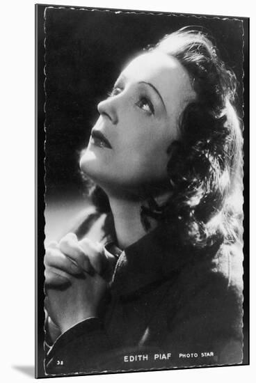 Edith Piaf French Singer-null-Mounted Premium Photographic Print