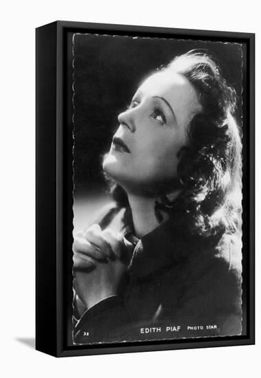 Edith Piaf French Singer-null-Framed Stretched Canvas