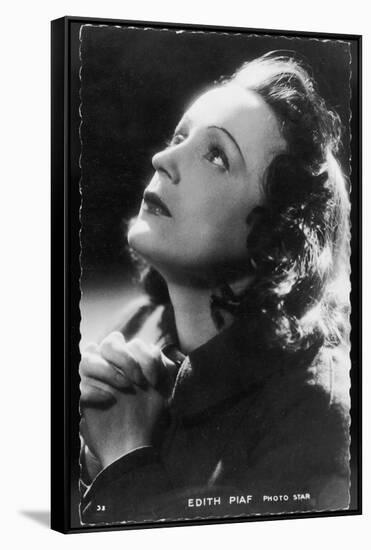 Edith Piaf French Singer-null-Framed Stretched Canvas