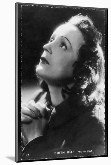 Edith Piaf French Singer-null-Mounted Photographic Print