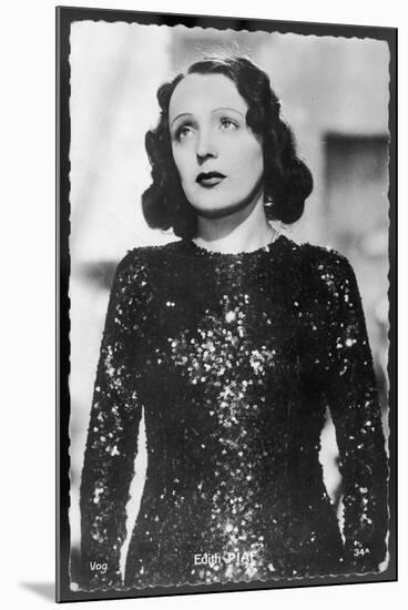 Edith Piaf French Singer-null-Mounted Premium Photographic Print