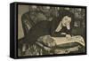 Edith Piaf in Her Room at the 'Versailles' Cabaret Club-null-Framed Stretched Canvas