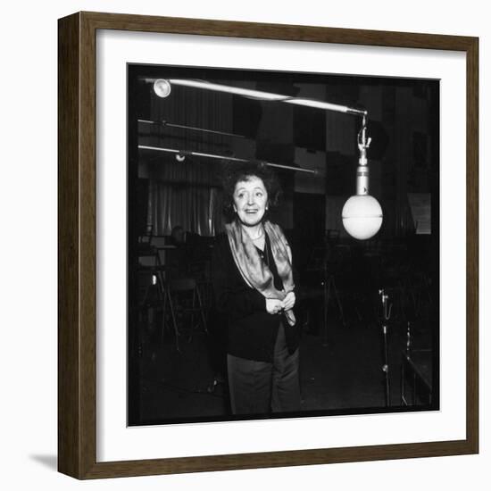 Edith Piaf Recording-DR-Framed Photographic Print