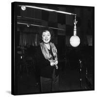 Edith Piaf Recording-DR-Stretched Canvas