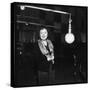 Edith Piaf Recording-DR-Stretched Canvas