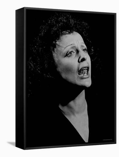 Edith Piaf-Gjon Mili-Framed Stretched Canvas