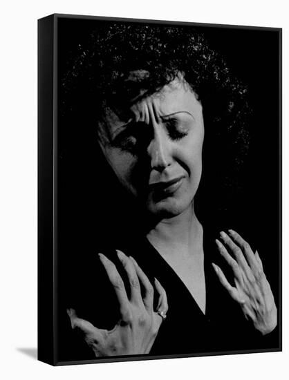 Edith Piaf-Gjon Mili-Framed Stretched Canvas