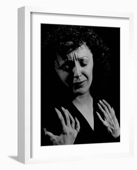 Edith Piaf-Gjon Mili-Framed Premium Photographic Print