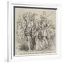 Edith Selby Kneeling Between Sir Richard and Sir Roland Graeme-William James Linton-Framed Giclee Print