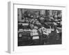 Editiorial Office of the Brooklyn Eagle Newspaper Where Staff Members are Busy in Newsroom-Alfred Eisenstaedt-Framed Photographic Print