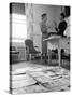 Editor Carmel Snow and Fashion Editor Diana Vreeland Reviewing Layouts in Harper's Bazaar Office-Walter Sanders-Stretched Canvas