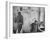 Editor of Chicago Underground Newspaper John Walrus Sitting in Office-Lee Balterman-Framed Photographic Print