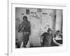 Editor of Chicago Underground Newspaper John Walrus Sitting in Office-Lee Balterman-Framed Photographic Print