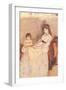 Edma, the Sister of the Artist with Her Daughter-Berthe Morisot-Framed Art Print