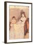 Edma, the Sister of the Artist with Her Daughter-Berthe Morisot-Framed Art Print