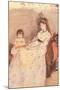 Edma, the Sister of the Artist with Her Daughter-Berthe Morisot-Mounted Art Print