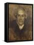 Edmond De Goncourt (1822-96) C.1892 (Oil on Canvas)-Eugene Carriere-Framed Stretched Canvas