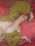 Nude (Crayon on Paper)-Edmond-francois Aman-jean-Giclee Print