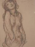 Nude (Crayon on Paper)-Edmond-francois Aman-jean-Giclee Print