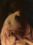 Nude (Crayon on Paper)-Edmond-francois Aman-jean-Giclee Print