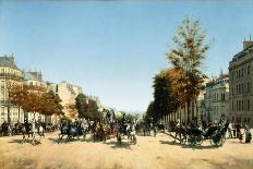 Le Boulevard Des Italiens-Edmond Georges Grandjean-Giclee Print