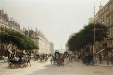 La Rue Royale, Paris, France-Edmond-Georges Grandjean-Framed Stretched Canvas