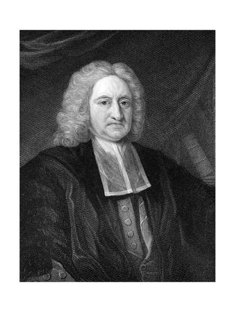  Edmond Halley English Astronomer And Mathematician Giclee Print 