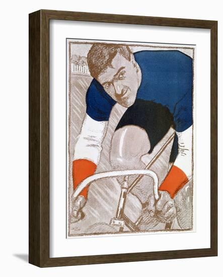 Edmond Jacquelin, French Cycling Champion, 1902-Edmond Jacquelin-Framed Giclee Print