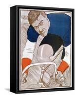 Edmond Jacquelin, French Cycling Champion, 1902-Edmond Jacquelin-Framed Stretched Canvas