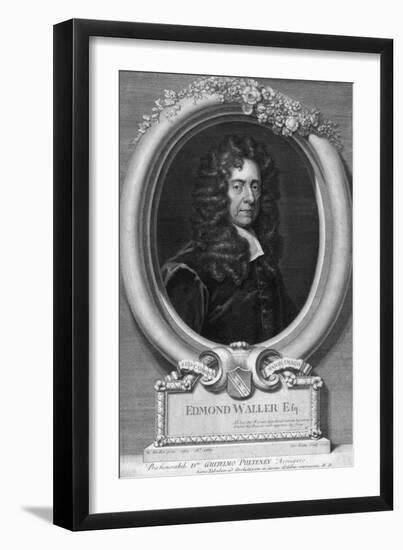 Edmond Waller, 17th Century English Poet-George Vertue-Framed Giclee Print