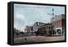 Edmonton, Alta, Canada - Jasper & McDougall Streets-Lantern Press-Framed Stretched Canvas