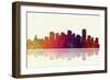 Edmonton Canada Skyline 1-Marlene Watson-Framed Giclee Print