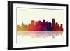 Edmonton Canada Skyline 1-Marlene Watson-Framed Giclee Print