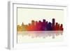 Edmonton Canada Skyline 1-Marlene Watson-Framed Giclee Print