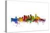 Edmonton Canada Skyline-Michael Tompsett-Stretched Canvas