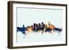 Edmonton Canada Skyline-Michael Tompsett-Framed Art Print