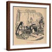 'Edmund and Leof', c1860, (c1860)-John Leech-Framed Giclee Print