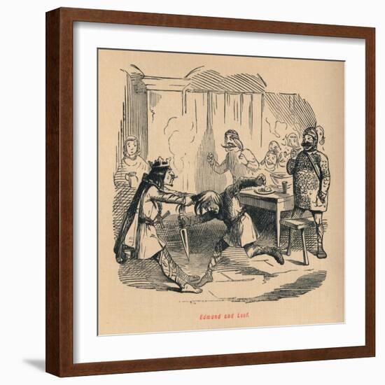 'Edmund and Leof', c1860, (c1860)-John Leech-Framed Giclee Print