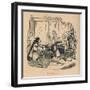 'Edmund and Leof', c1860, (c1860)-John Leech-Framed Giclee Print